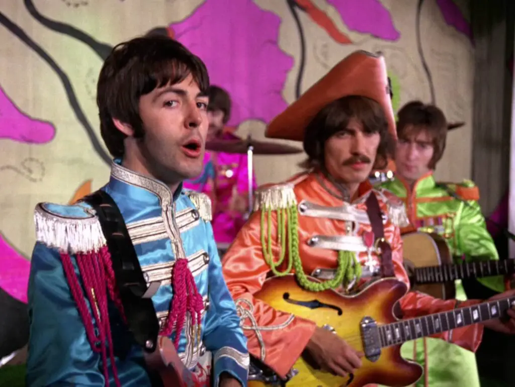The Beatles singing