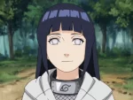 In an article about the female characters in 'Naruto,' Hinata Hyuga emerges from a dense forest and stares directly at the viewer with pale eyes.
