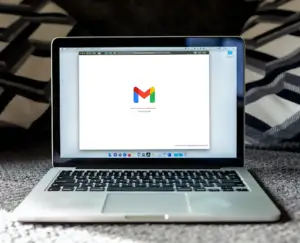 Photo of Computer with google mail logo