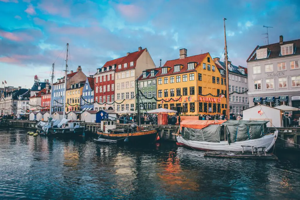 Picture of boats in Copenhagen harbor