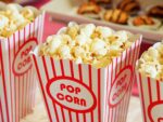In a story about fashion movies a picture of popcorn