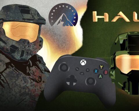 Halo characters and an X-Box controller.