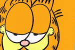 For an article on the impact of the Garfield comic, an up close illustration of the iconic orange cat's low hanging eyes and iconic smirk.