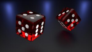 Two red dice