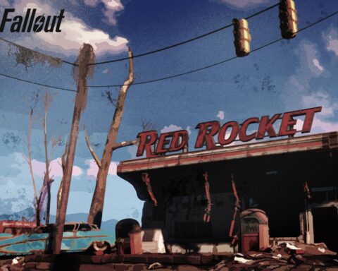 The outside of the Red Rocket from Fallout.