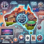 Here's the image created for your article on navigating the world of online casinos in Australia.
