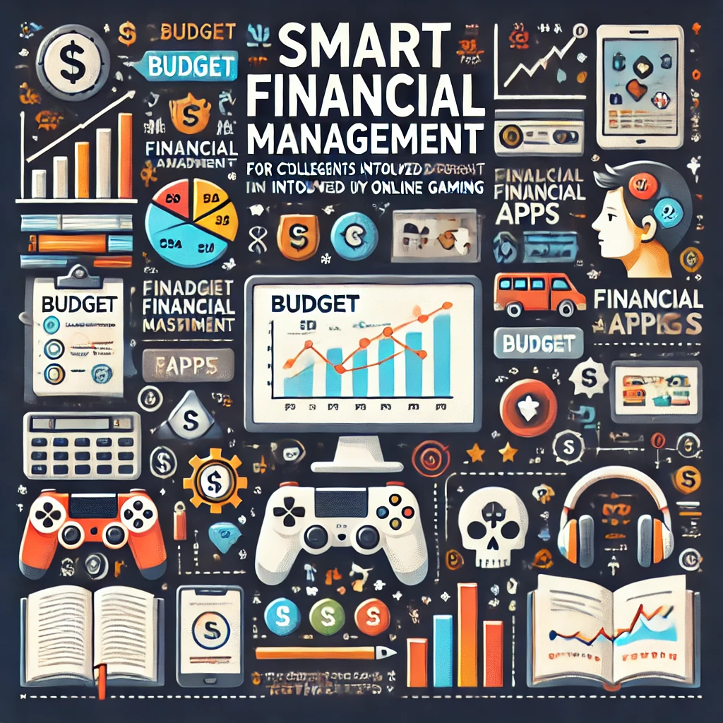 Here is the visual infographic on smart financial management for college students involved in online gaming.