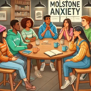 The digital illustration for your article on "Milestone Anxiety" among Millennials and Gen Z is ready.