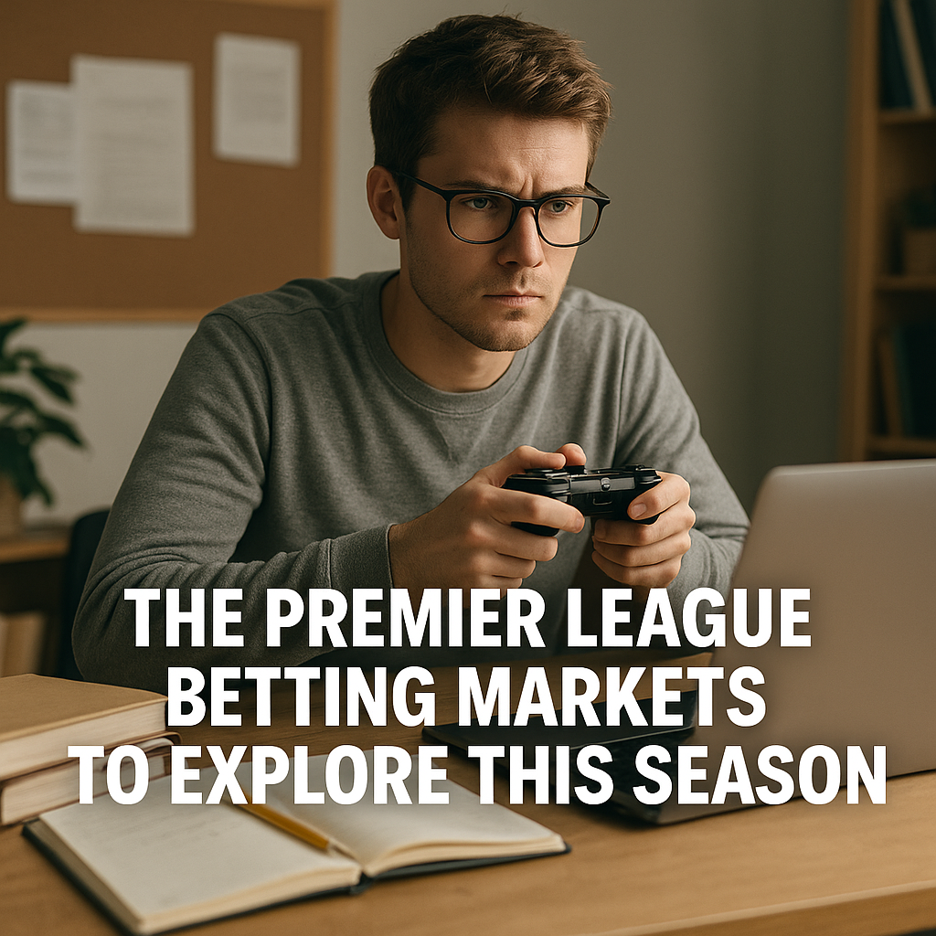 college student with online gaming controller ready to bet